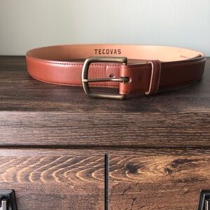 Tecovas - Men’s Calfskin Belt, Size 38, Bourbon